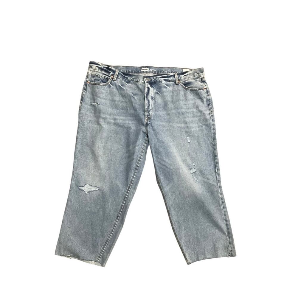 Old Navy Jeans Women Blue 26 High Rise Slouchy Straight NWT